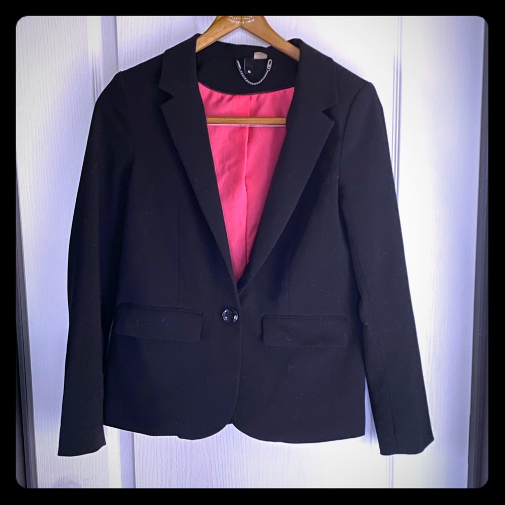 H&M fuchsia lined blazer